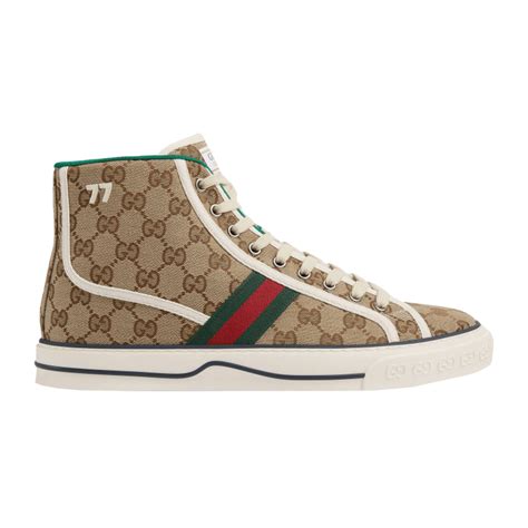 gucci tennis high tops|gucci high top sneakers men's.